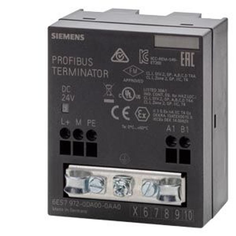 6ES7972-0DA00-0AA0 PROFIBUS TERMENATOR USED SIEMENS