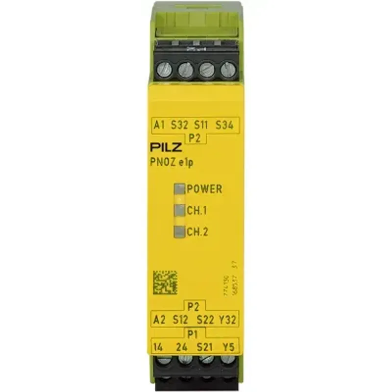 PILZ PNOZE1P 24VDC SAFTY RELAY 3LED 2NO 1NC USED