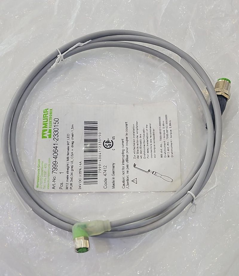 MURR 7999-40641-2330150 SOCKET SENSOR 1.5M M8 3P LED