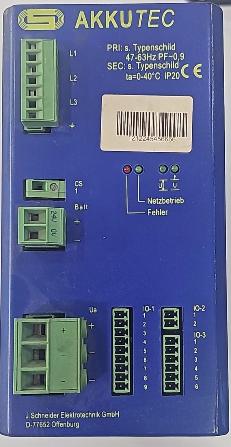 AKKUTEC POWR SUPPLY 40A AKKUTEC USED